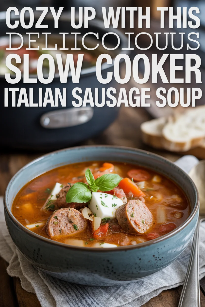 Slow Cooker Italian Sausage Soup