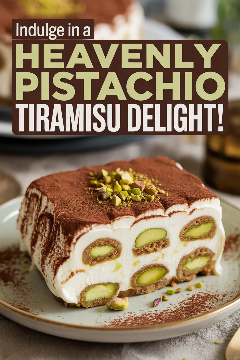 Indulge in a Heavenly Pistachio Tiramisu Delight!
