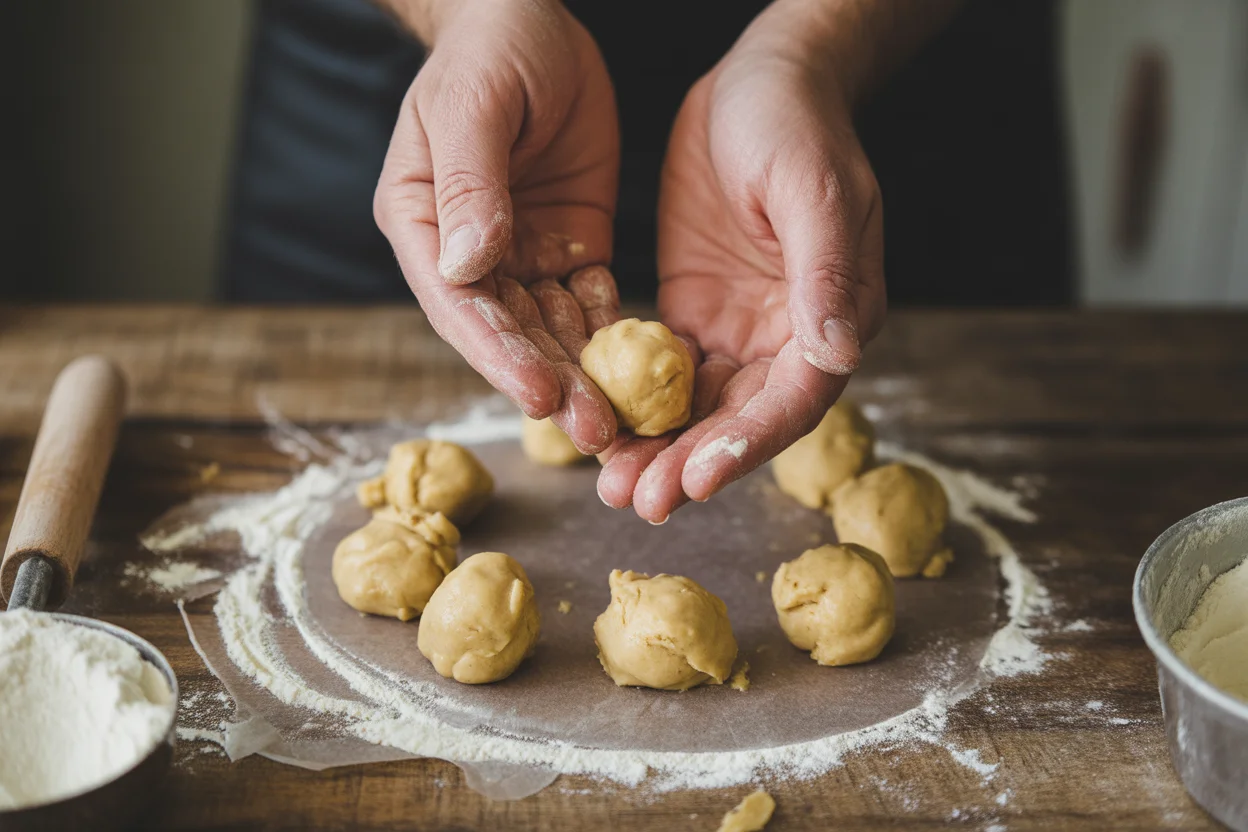 Gluten-Free Eggnog Thumbprint Cookies