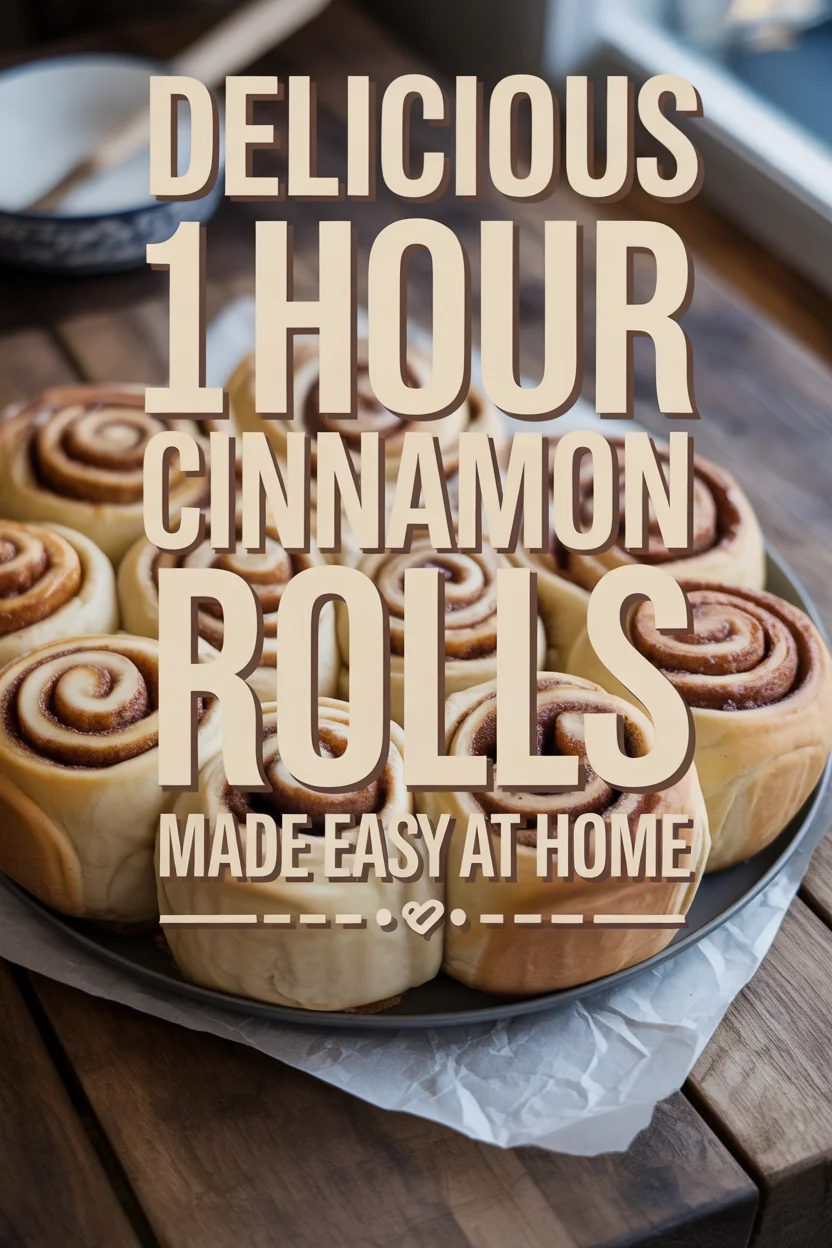 Delicious 1 Hour Cinnamon Rolls Made Easy at Home
