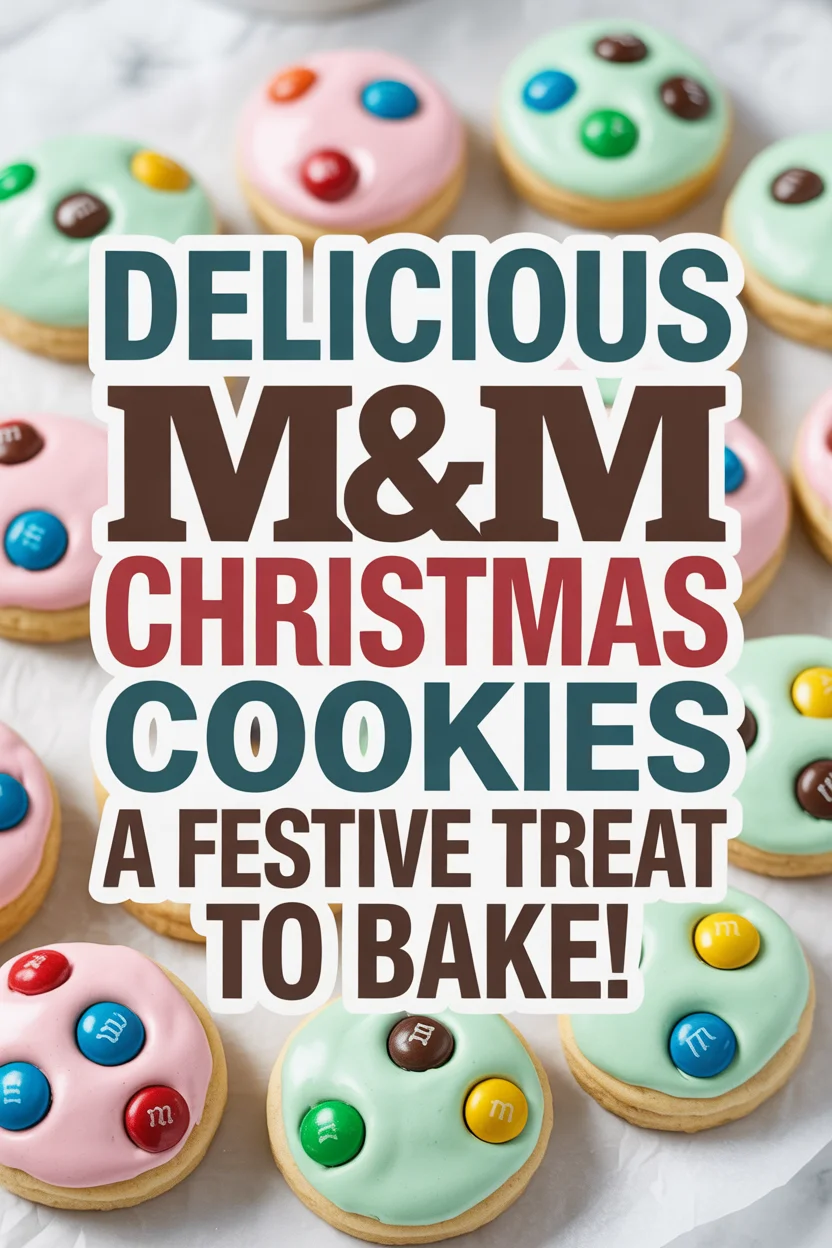 M&M Christmas Cookies