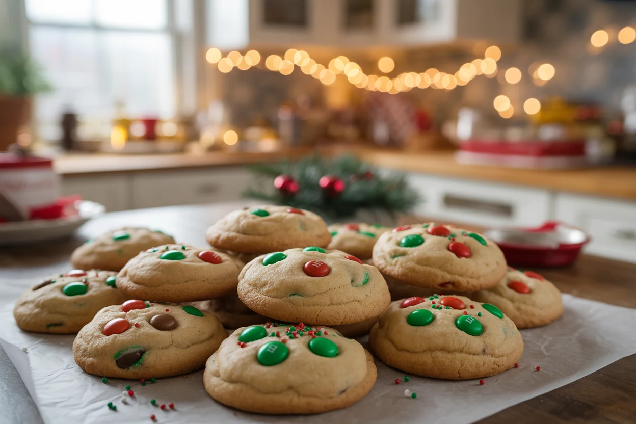 Delicious M&M Christmas Cookies - A Festive Treat to Bake!