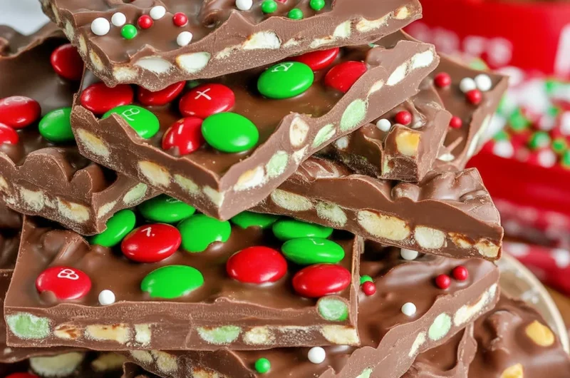 Delicious Christmas Crack with saltine crackers, toffee, and chocolate for the holidays.