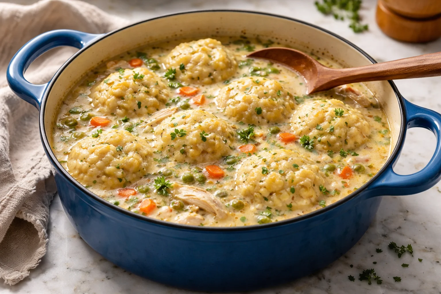 Comforting Creamy Chicken and Dumplings to Warm Your Soul
