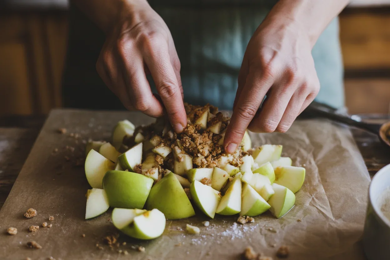 Warm Apple Cinnamon Crumble