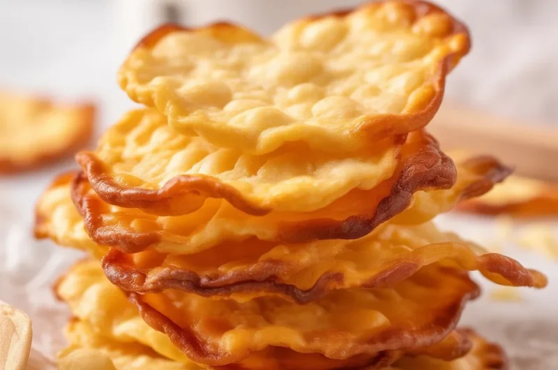 Crispy Cottage Cheese Chips, high protein healthy snack, keto-friendly chips