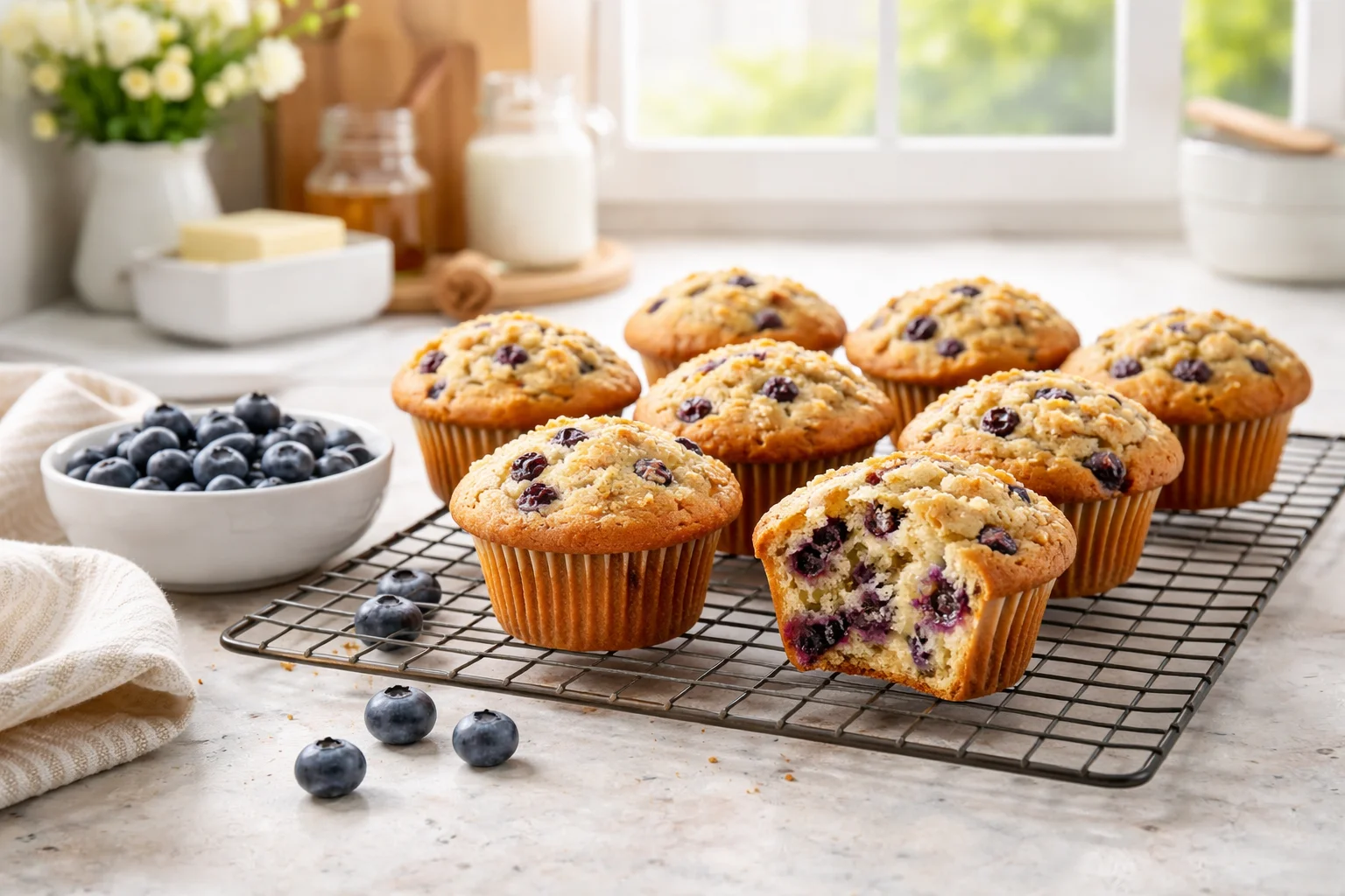 Easy Blueberry Muffins