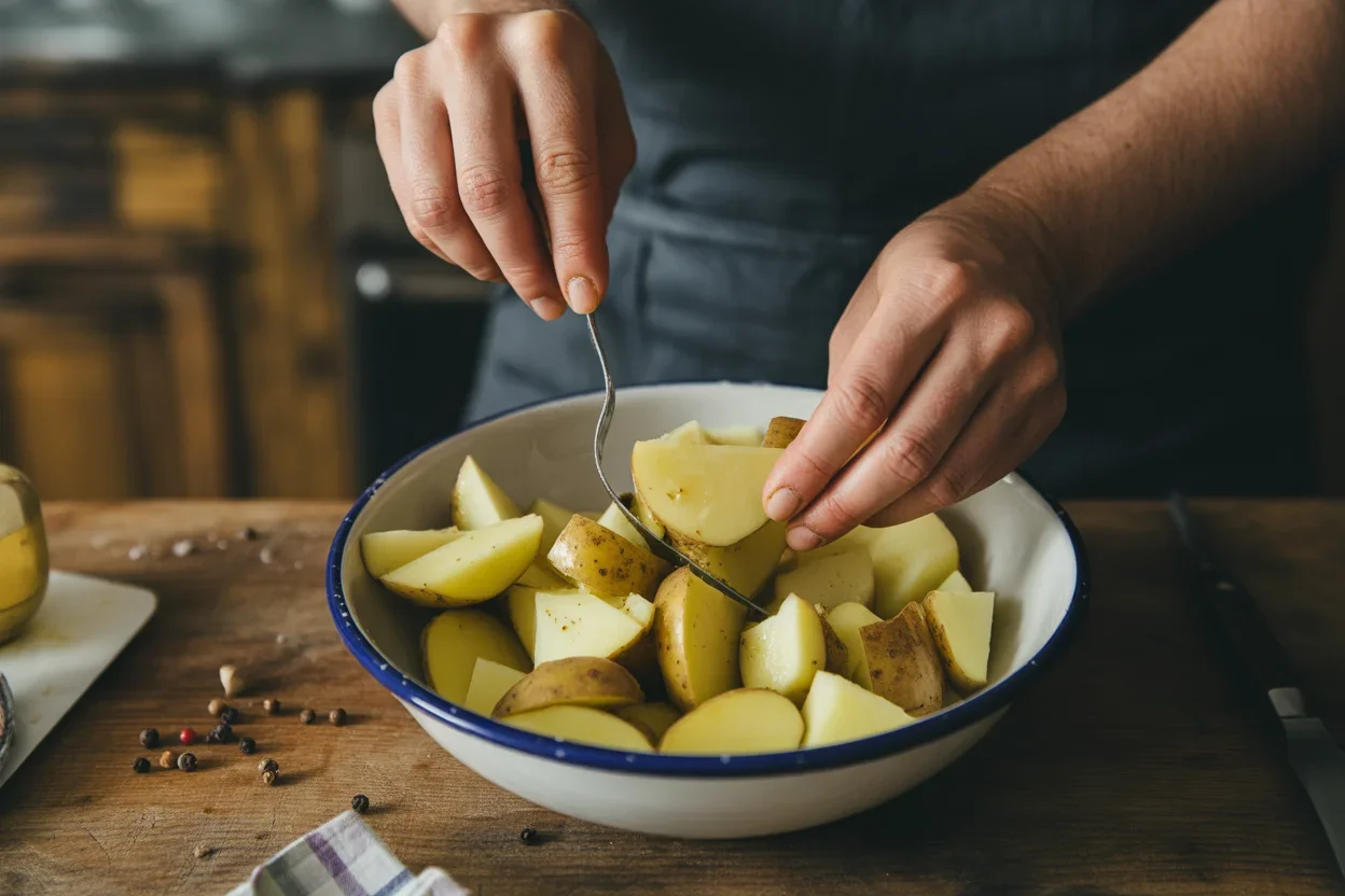 Delicious Oven Fried Potatoes & Onions for a Family Feast