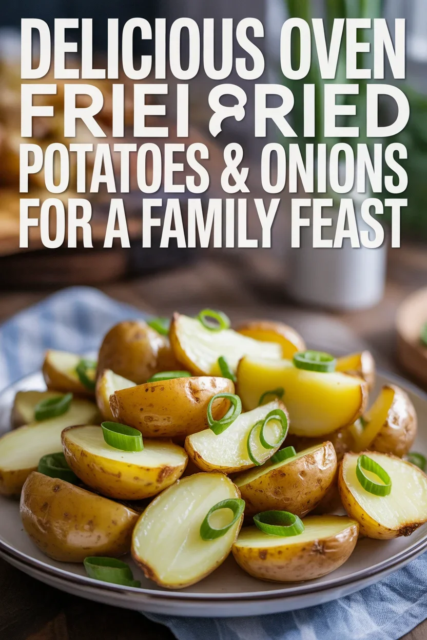 Delicious Oven Fried Potatoes & Onions for a Family Feast