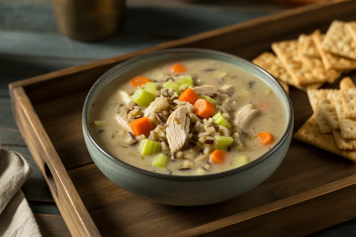 Deliciously Cozy Creamy Chicken and Wild Rice Soup Recipe