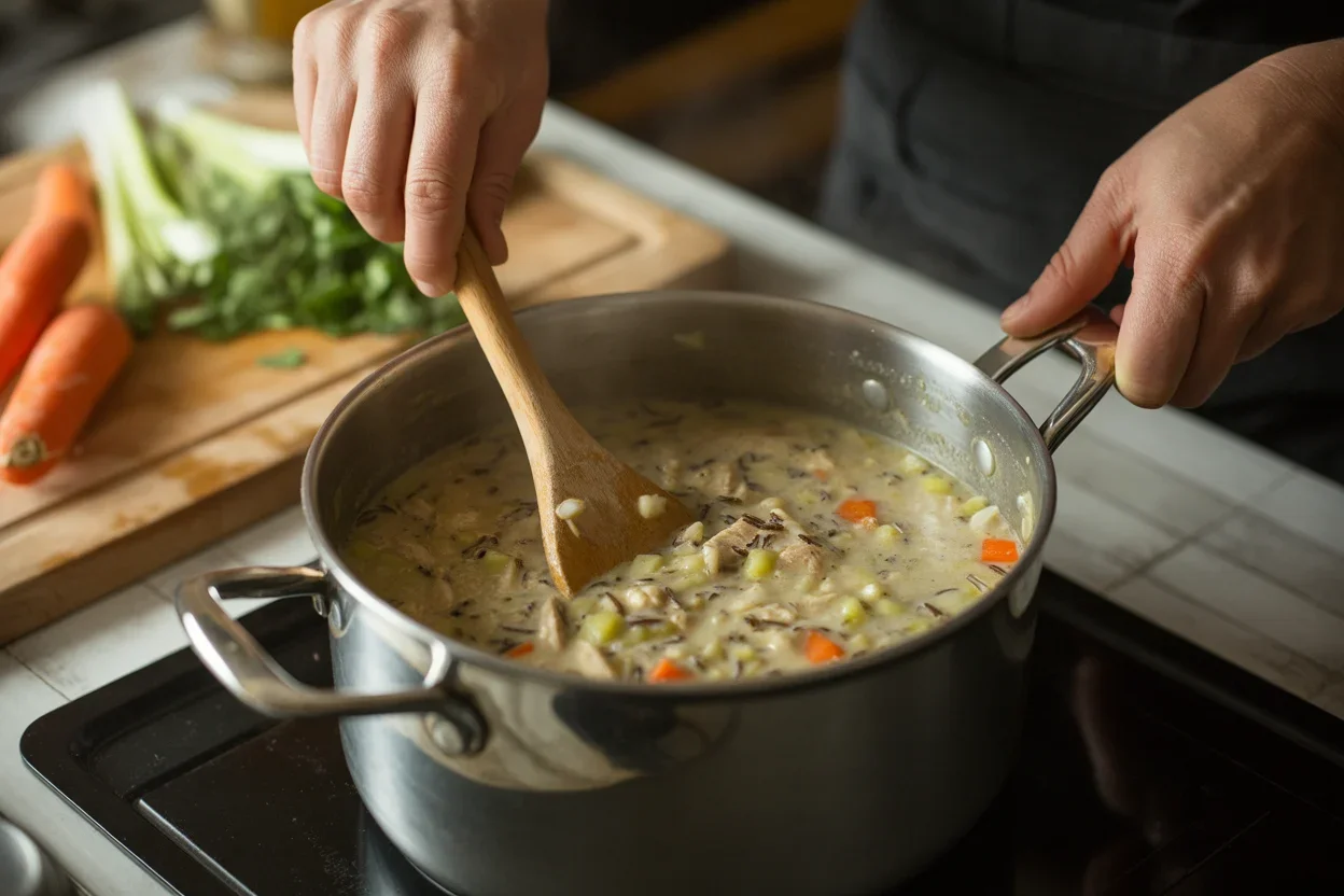 Deliciously Cozy Creamy Chicken and Wild Rice Soup Recipe