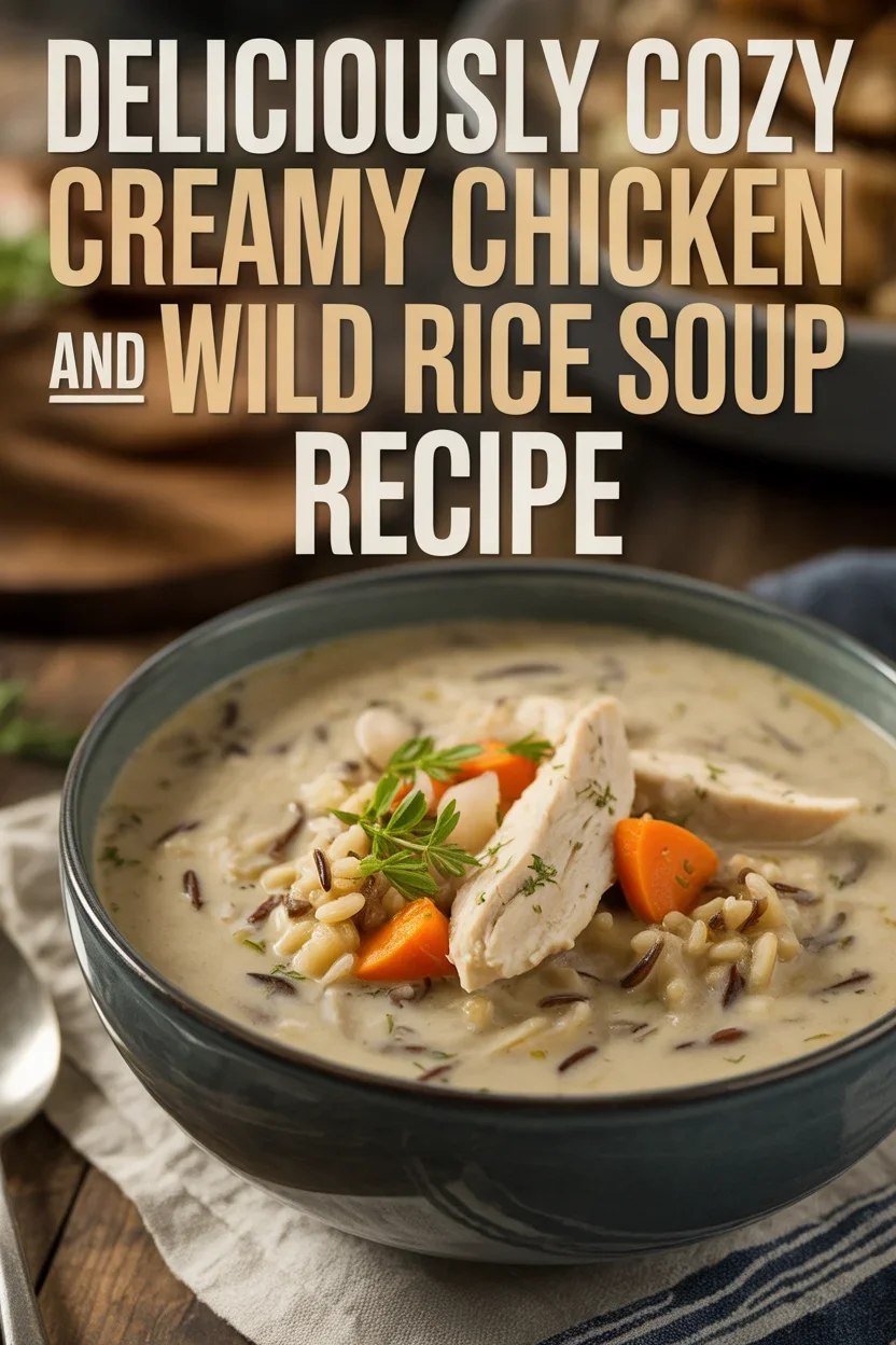 Deliciously Cozy Creamy Chicken and Wild Rice Soup Recipe 33 Deliciously Cozy Creamy Chicken and Wild Rice Soup Recipe
