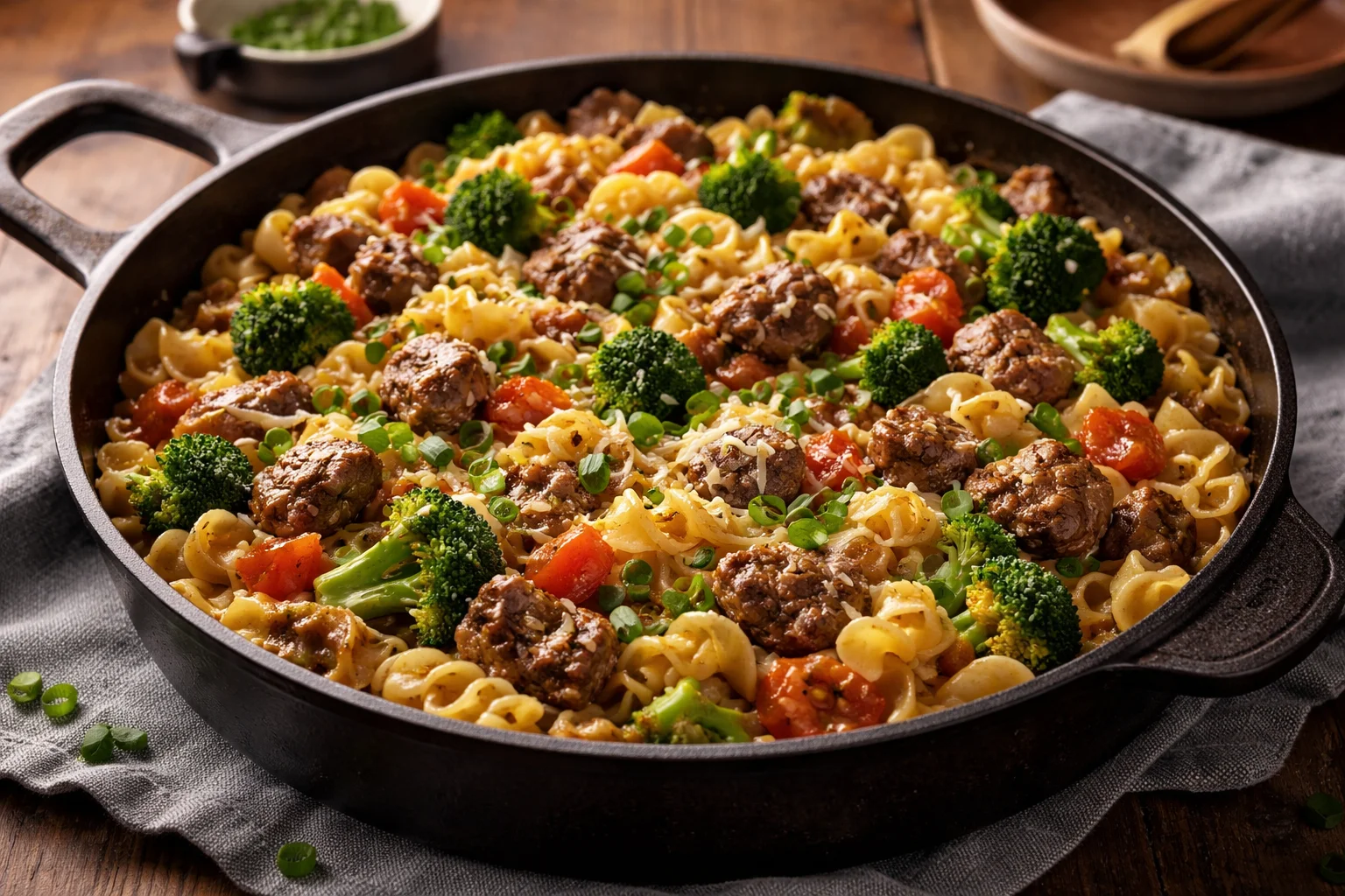 One-Pot Beef and Noodle Skillet