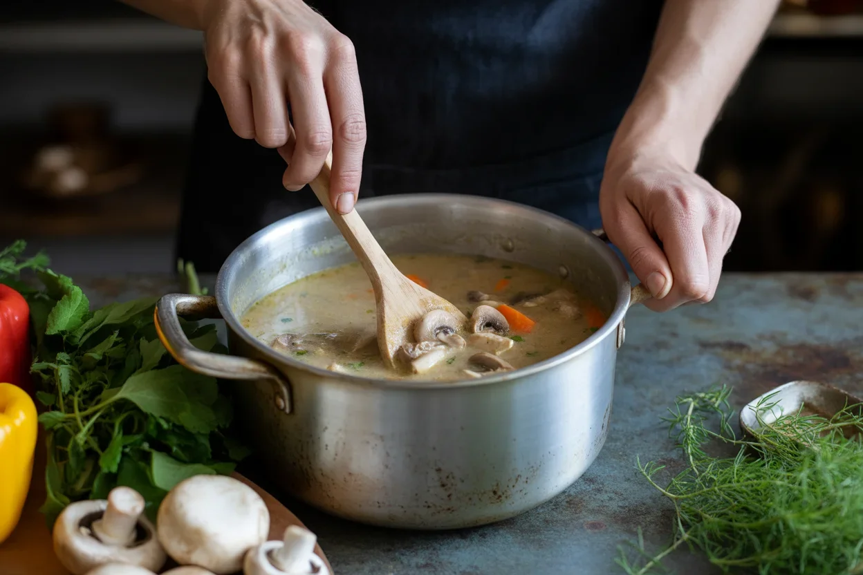 Hearty Chicken Mushroom Soup for Cozy Evenings