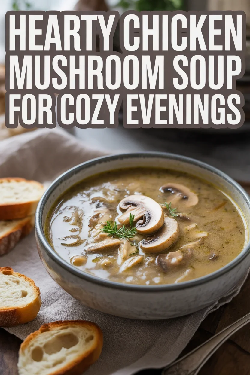 Hearty Chicken Mushroom Soup for Cozy Evenings 33 Hearty Chicken Mushroom Soup for Cozy Evenings