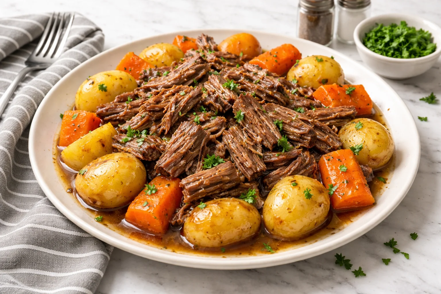 Mouthwatering Slow Cooker Pot Roast with Potatoes Made Easy