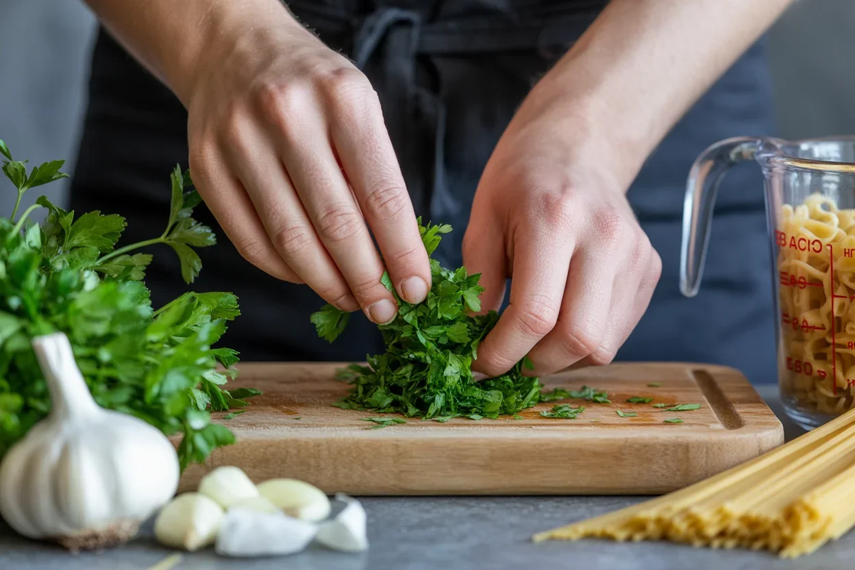 Quick and Easy One-Pot Creamy Garlic Parmesan Pasta recipe