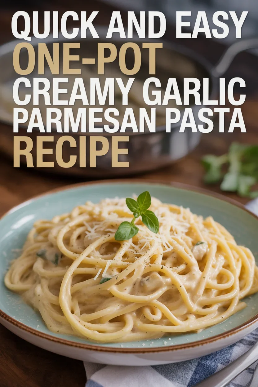 One-Pot Creamy Garlic Parmesan Pasta