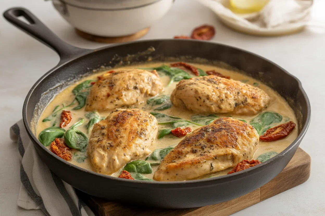 Savory One-Pot Creamy Tuscan Chicken in Just 30 Minutes!