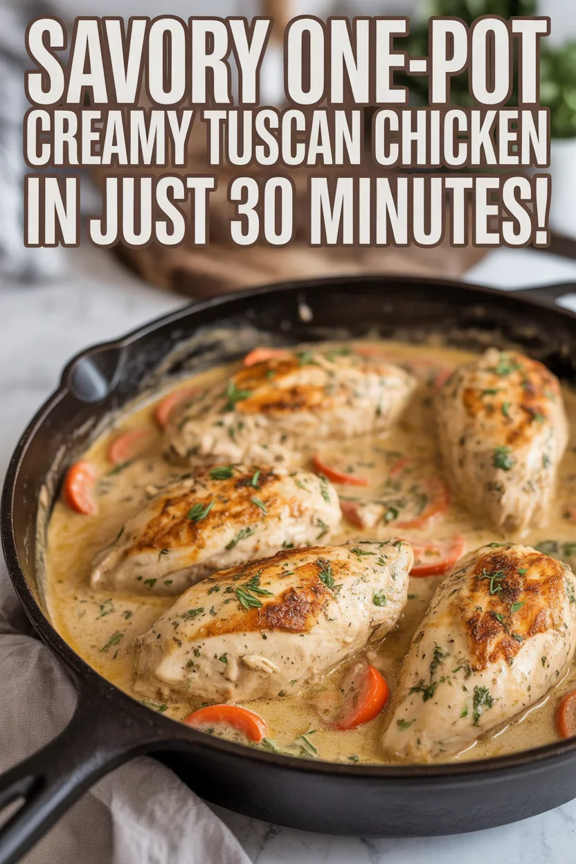 One-Pot Creamy Tuscan Chicken