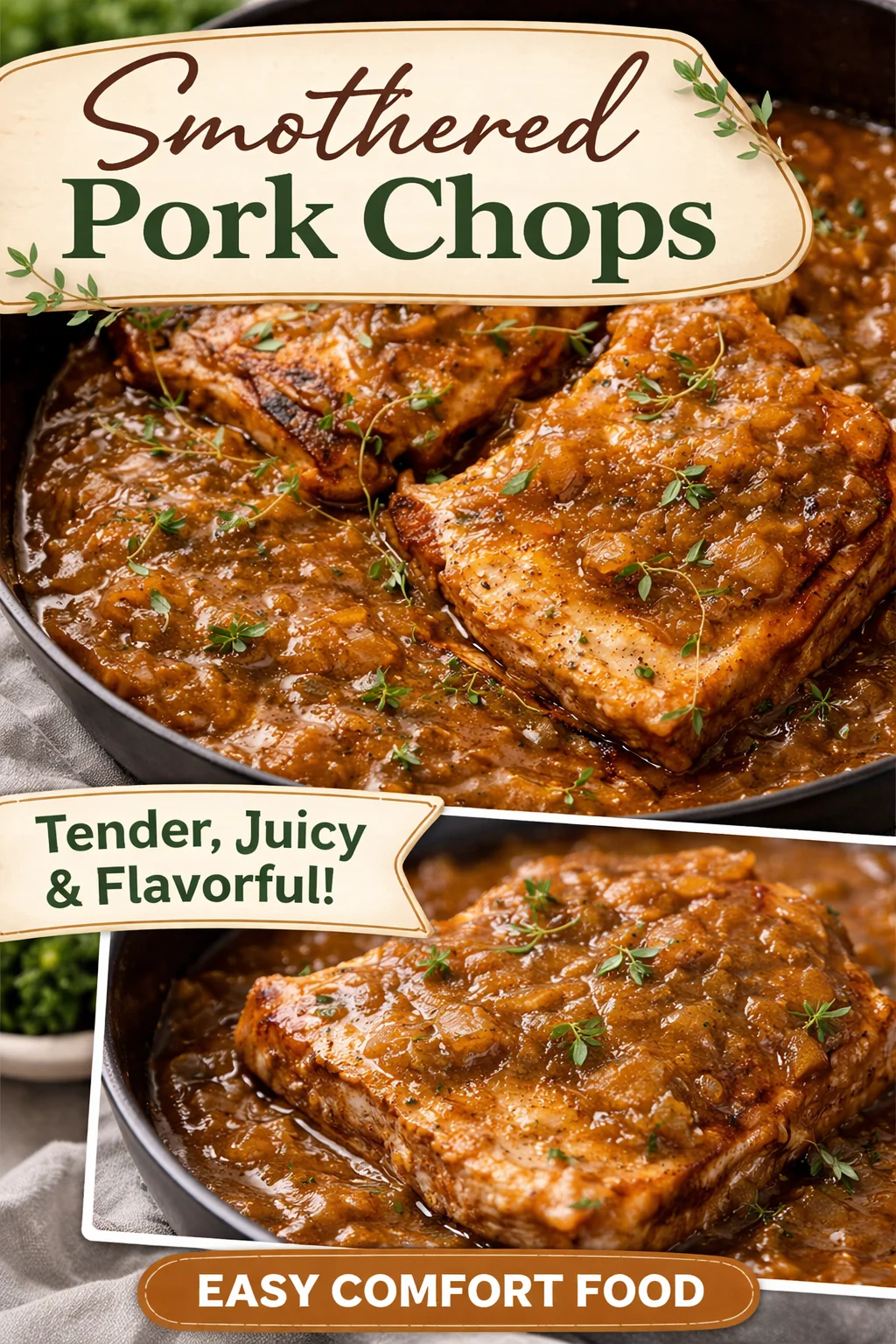 Savory Smothered Pork Chops with Gravy You'll Love 34 Smothered Pork Chops with Gravy