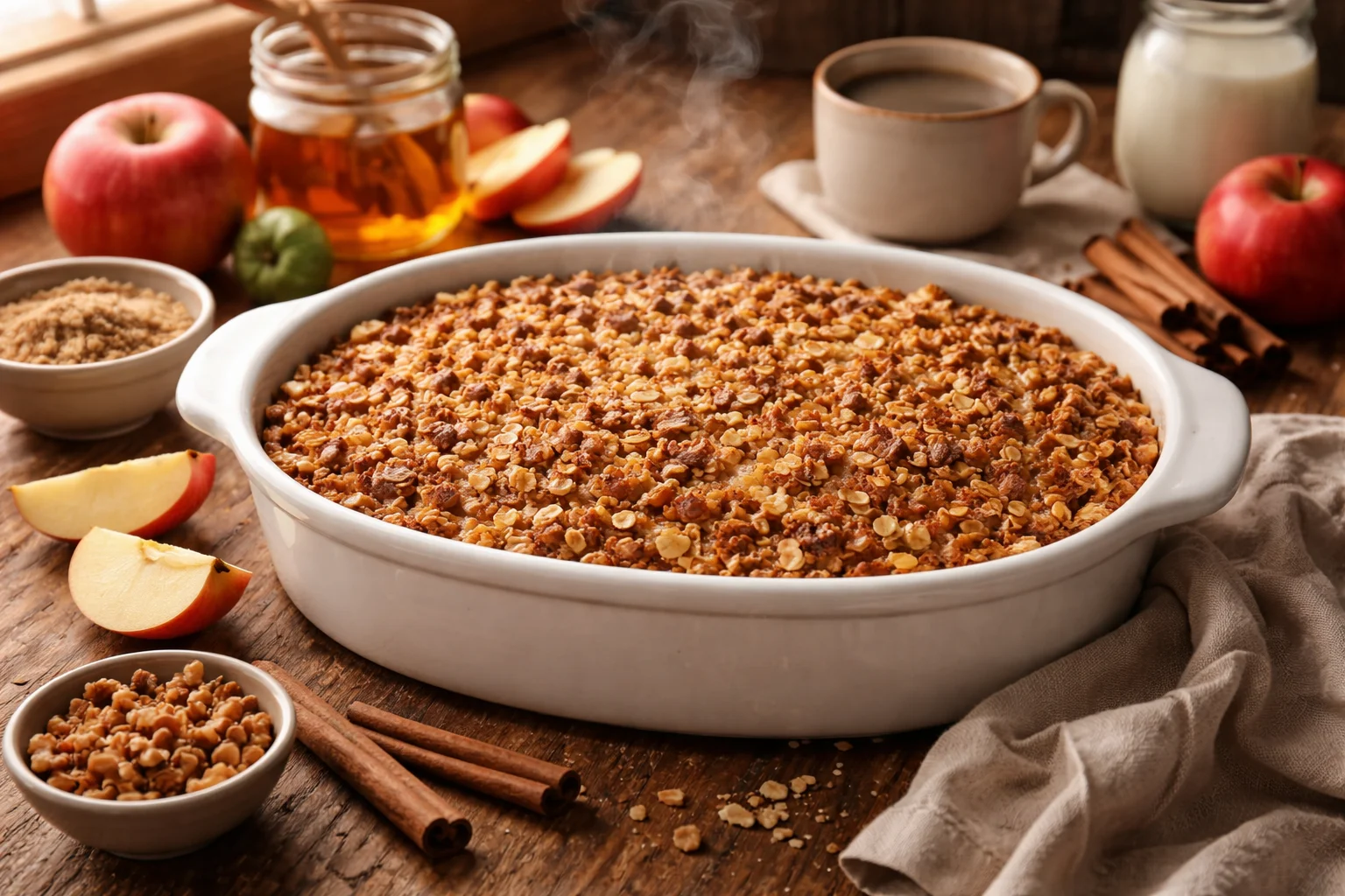 Apple Cinnamon Oatmeal Bake