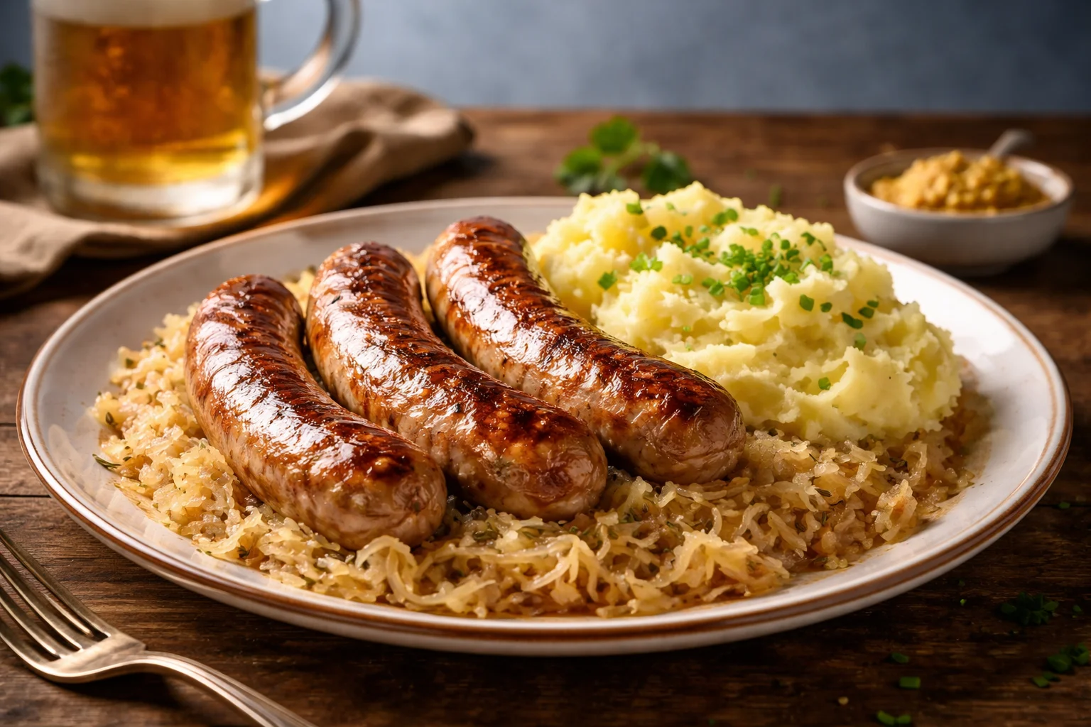 Bratwurst mit Sauerkraut: Ein Herzhaftes Rezept für Gemütliche Abende