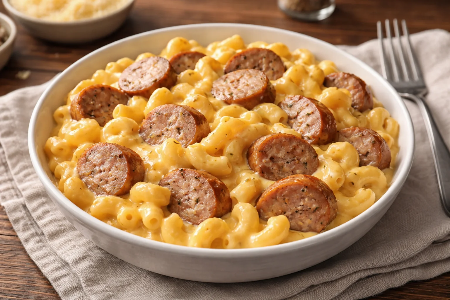 Cheesy Bratwurst Mac & Cheese That's Totally Irresistible