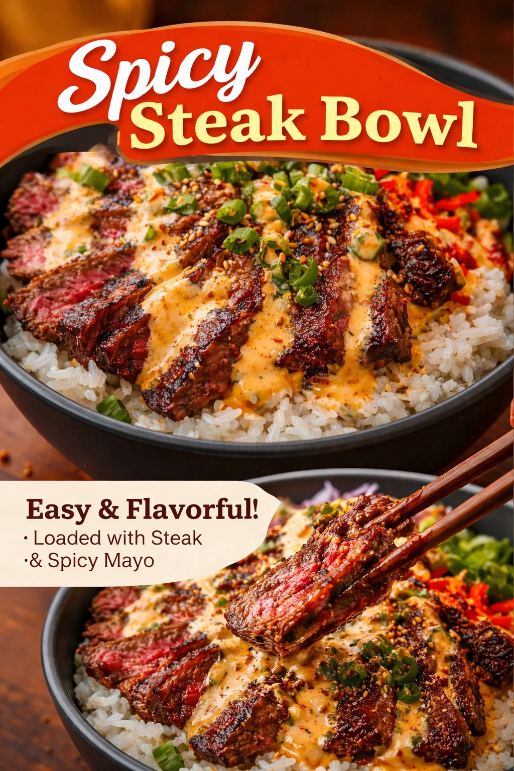 Korean BBQ Steak Rice Bowls with Spicy Cream Sauce that Wow! 33 Korean BBQ Steak Rice Bowls with Spicy Cream Sauce