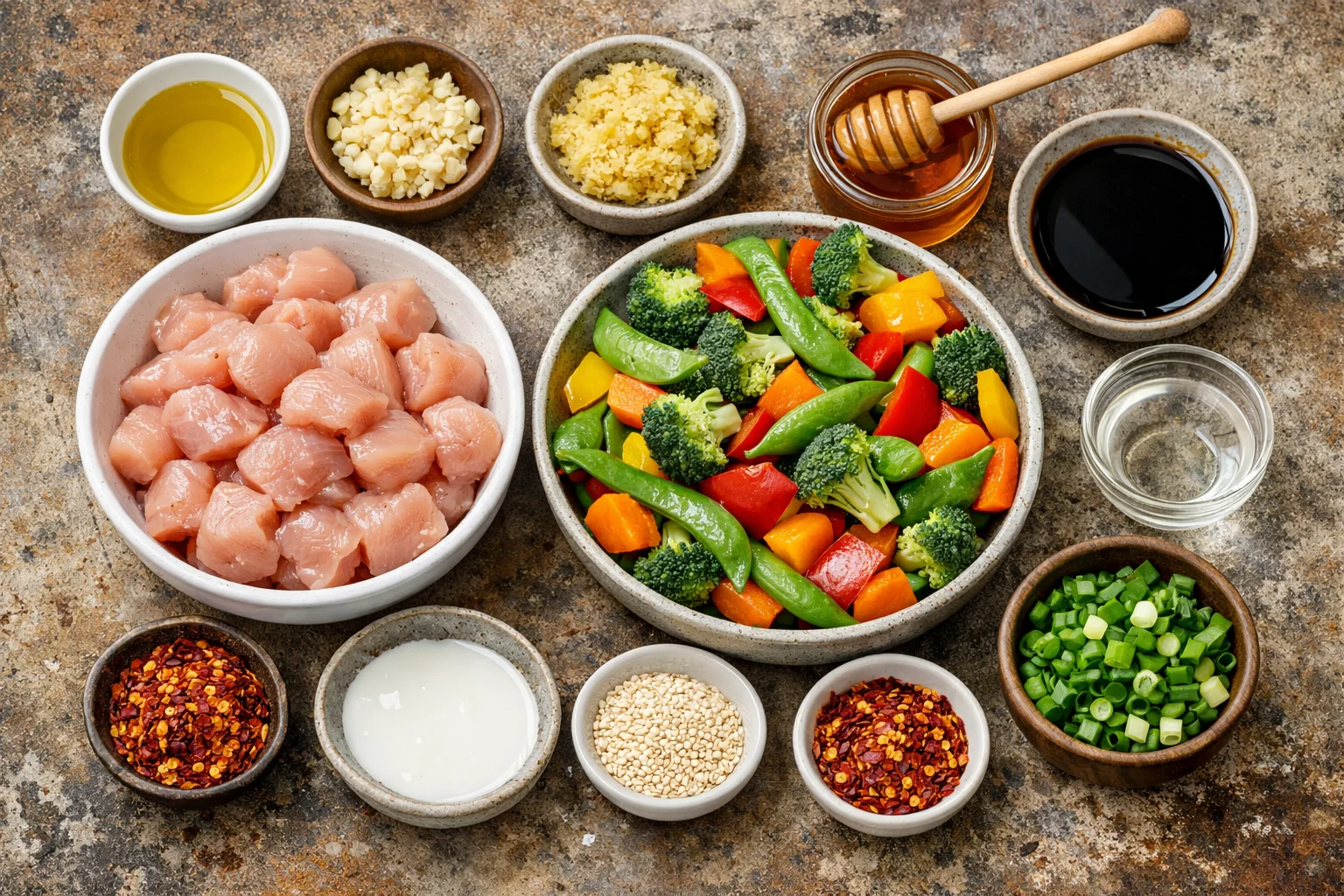 Honey Garlic Chicken Stir Fry