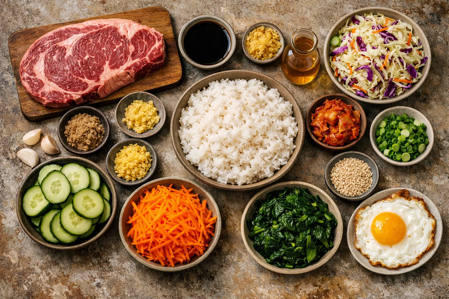 Korean BBQ Steak Bowls