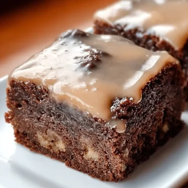 Delicious banana bread brownies fresh out of the oven on a cooling rack