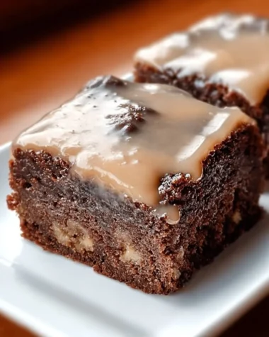 Delicious banana bread brownies fresh out of the oven on a cooling rack