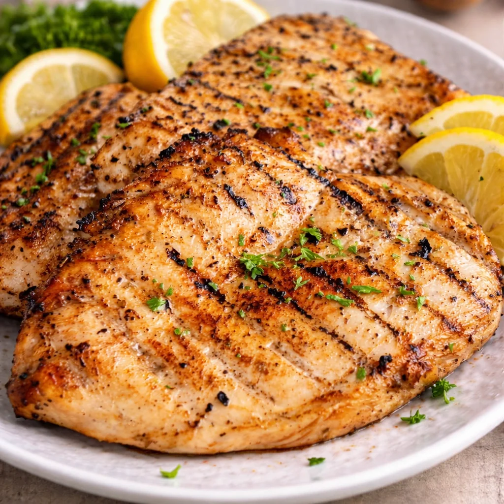 Delicious Recipe for Grilled Chicken You’ll Love 33 Delicious grilled chicken breast on the grill, marinated and perfectly cooked.
