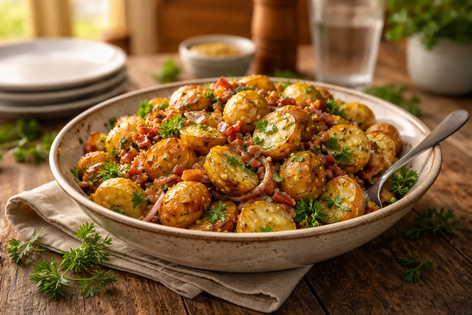 The Best Warm German Potato Salad