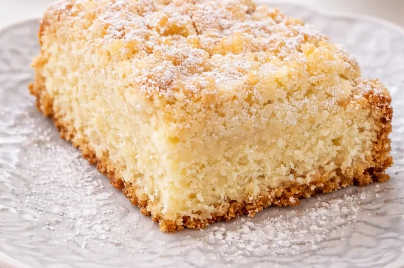 The Best Streuselkuchen Recipe - Classic German Crumb Cake with delicious streusel topping