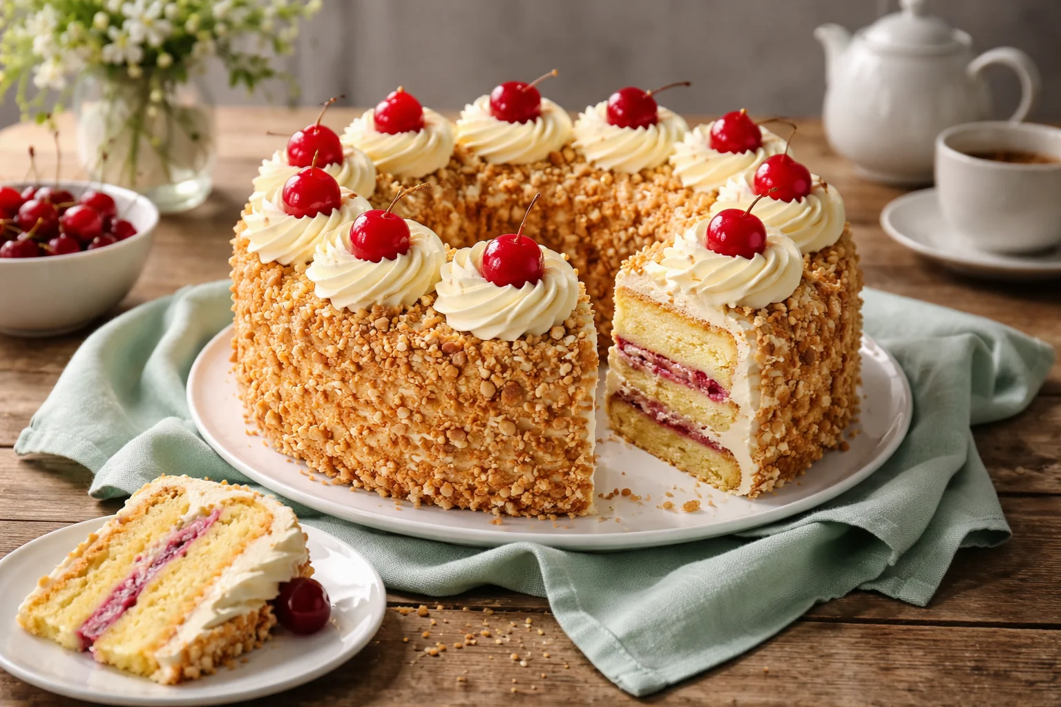 Deliciously Simple Frankfurter Kranz Recipe (German Crown Cake)