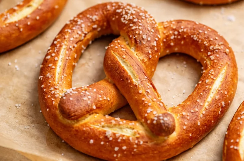 Authentic homemade German pretzels recipe featuring chewy texture and golden crust.