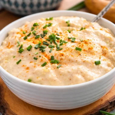 Delicious Obatzda - Authentic German Cheese and Beer Spread served with pretzels.