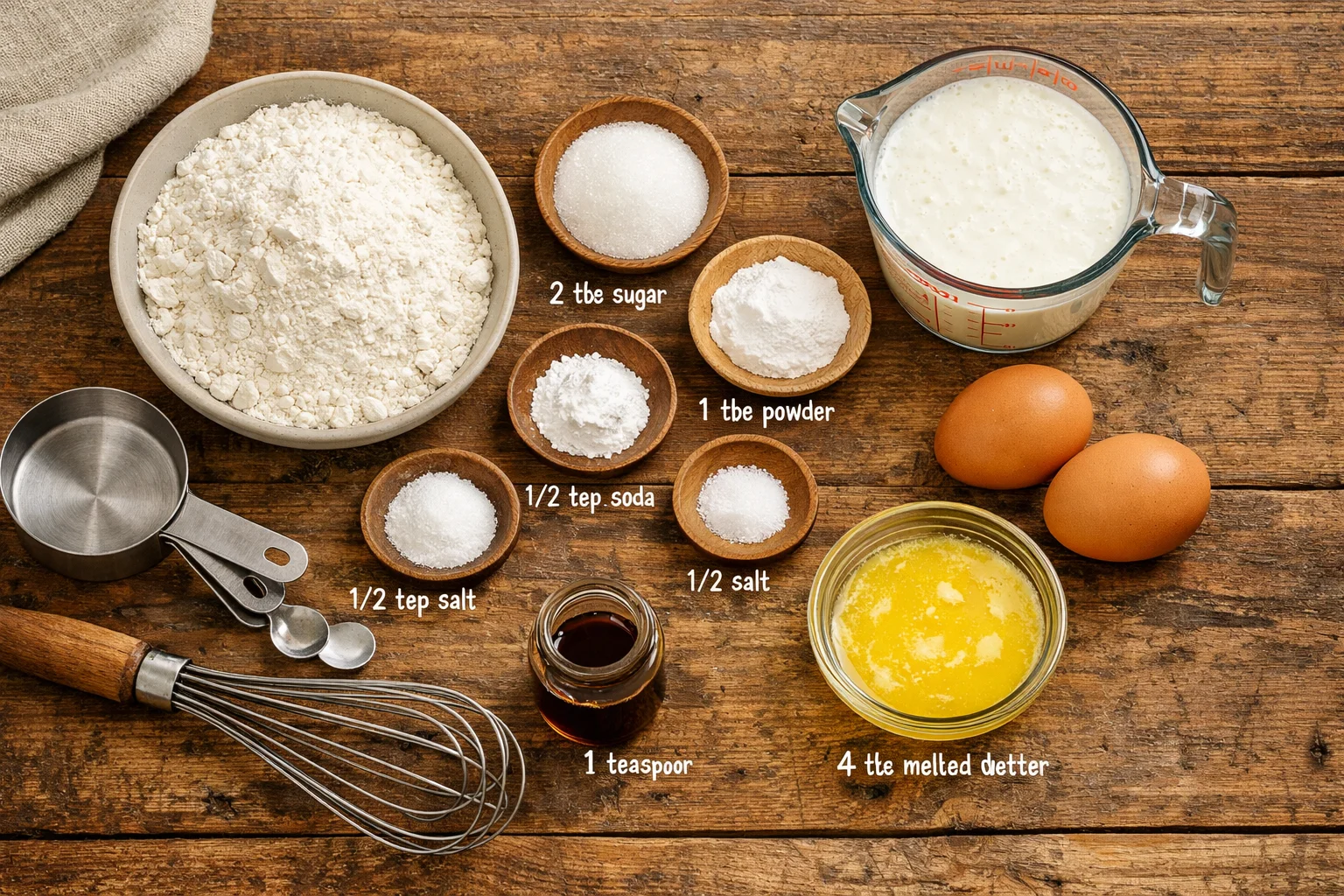 how to make thick and fluffy pancakes