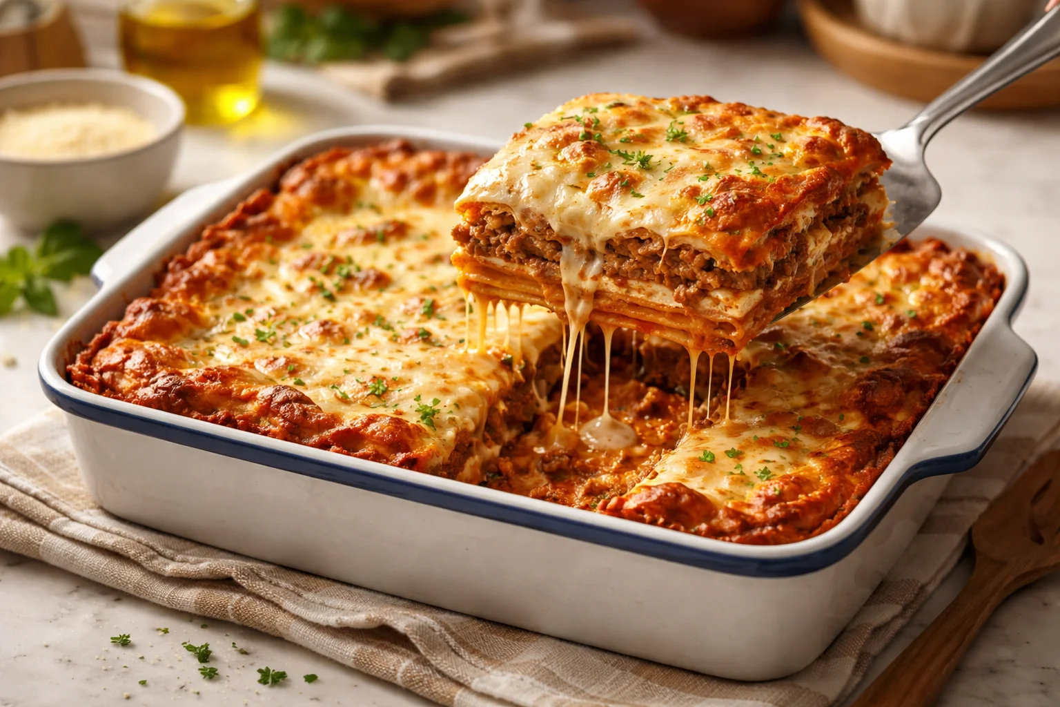 Hearty and Delicious Easy Meat Lasagna Recipe You Can’t Miss!