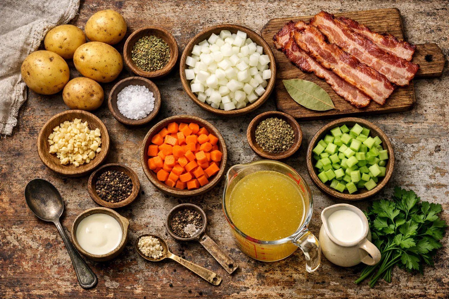 Traditional German Potato Soup Recipe (Kartoffelsuppe)