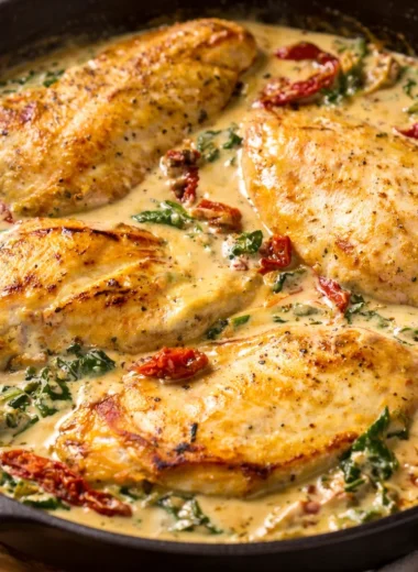 Easy chicken recipe featuring honey garlic chicken and creamy garlic chicken for quick meals.