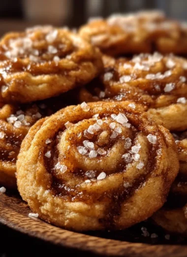 Delicious Salted Honey Cinnamon Cookies on a baking tray