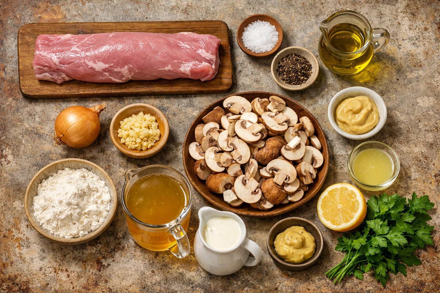 Schweinelendchen Recipe– German Pork Tenderloin with Mushroom Sauce