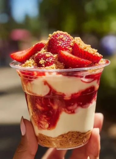 Fresh sugared strawberries garnished for a delicious dessert
