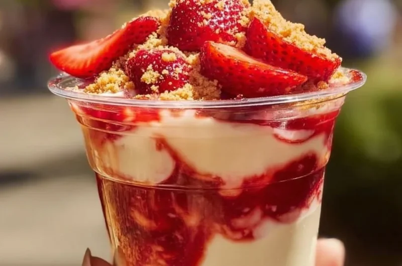 Fresh sugared strawberries garnished for a delicious dessert