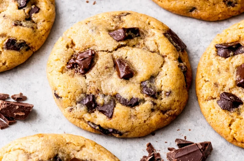 Delicious homemade chocolate chip cookies made from the world's best recipe.