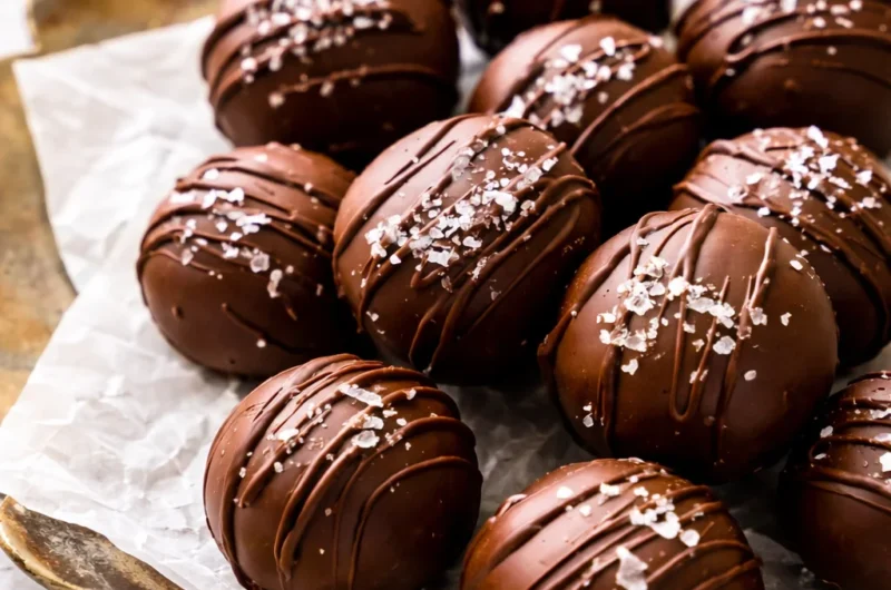 Delicious no-bake brownie protein balls made with almond flour and cocoa.