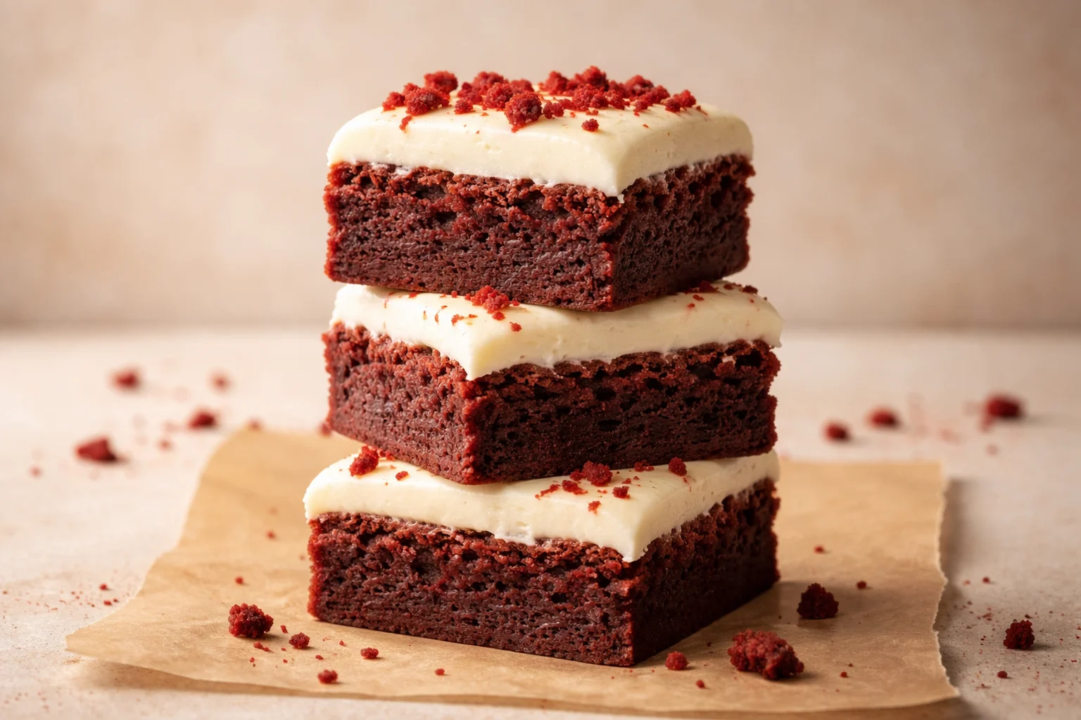 Red Velvet Brownie Bites